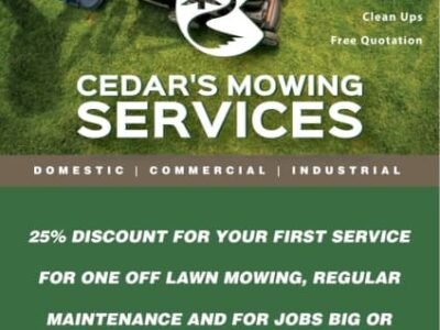 Gardening, Lawn Mowing, Slashing, Acreage, Hedge Trimming