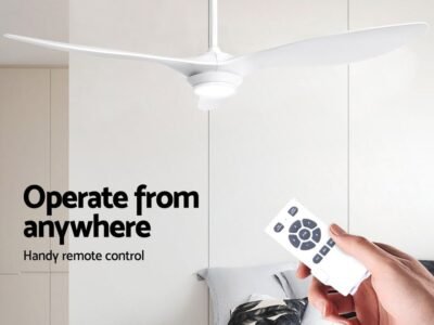 52 Ceiling Fan DC Motor w/Light w/Remote - White