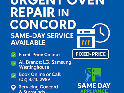 SAME DAY APPLIANCE REPAIR Fridge, Washer/Auburn & Surrounds