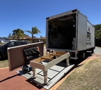 Furniture Removals, Two Removalists with truck, Delivery, MOVER