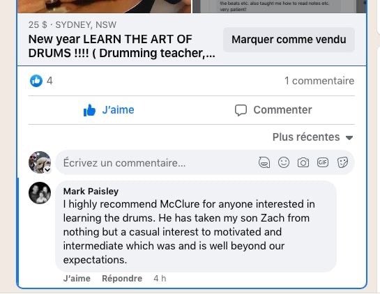 Drum lessons Tutoring Sydney !!!