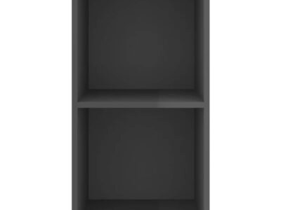 Wall-mounted TV Cabinet High Gloss Grey 37x37x72 cm Engineered Wood
