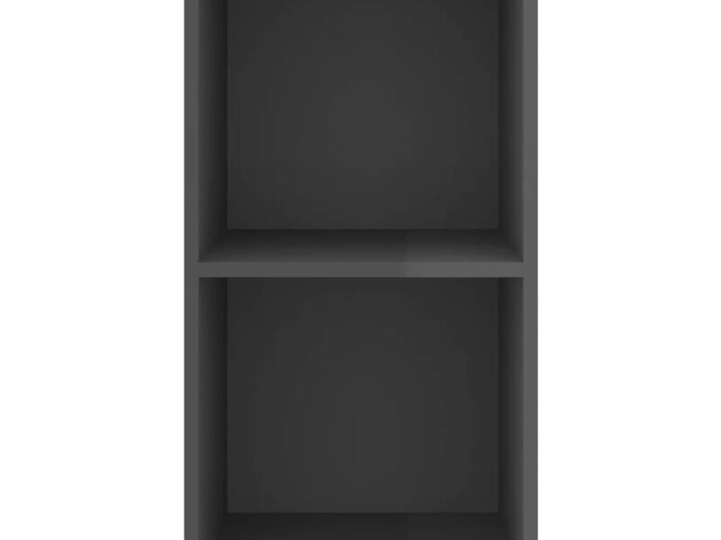 Wall-mounted TV Cabinet High Gloss Grey 37x37x72 cm Engineered Wood