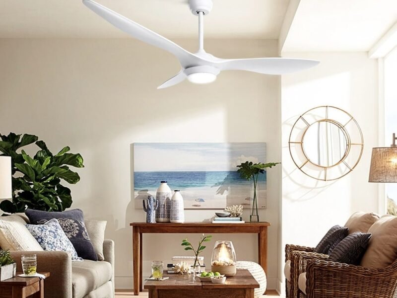52 Ceiling Fan DC Motor w/Light w/Remote - White