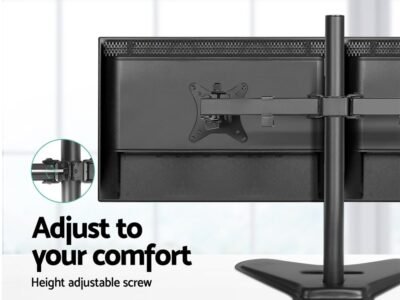 Monitor Arm Stand Dual Black