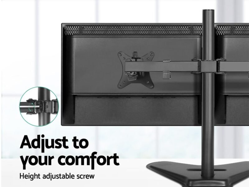 Monitor Arm Stand Dual Black