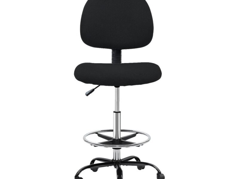 Office Chair Drafting Stool Fabric Chairs Black