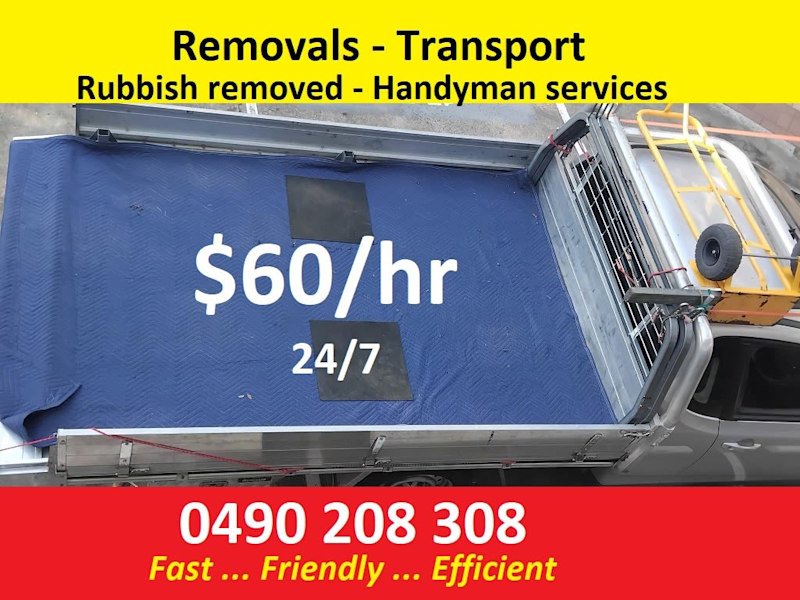 Man with EXTRA BIG TRAY Ute - From $50 - Fast & Efficient