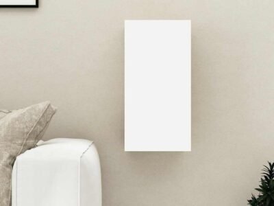 TV Cabinet White and Sonoma Oak 30.5x30x60 cm Engineered Wood