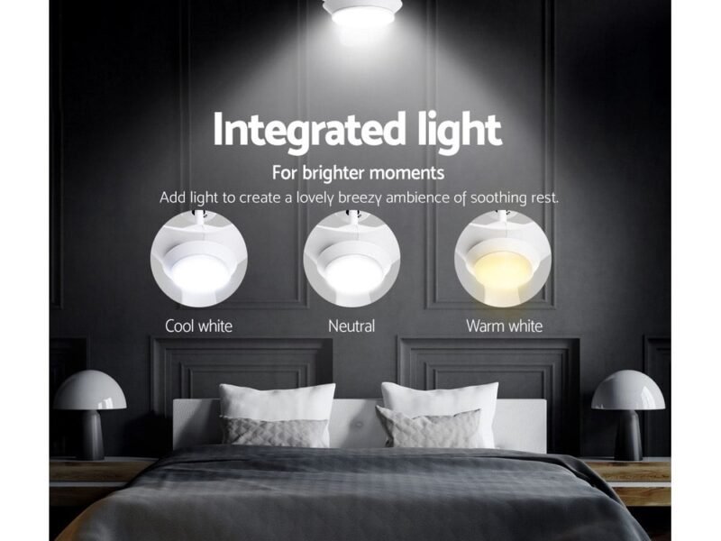 52 Ceiling Fan DC Motor w/Light w/Remote - White