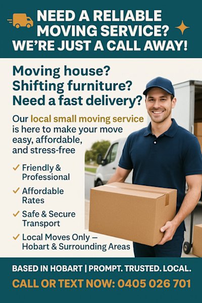🚐📦 Moving Made Simple with Your Local Hobart Movers! 📦🚐