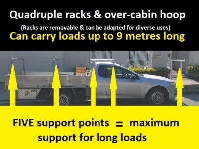 Man with EXTRA BIG TRAY Ute - From $50 - Fast & Efficient