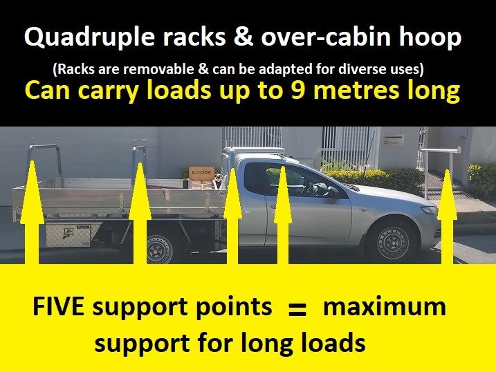 Man with EXTRA BIG TRAY Ute - From $50 - Fast & Efficient