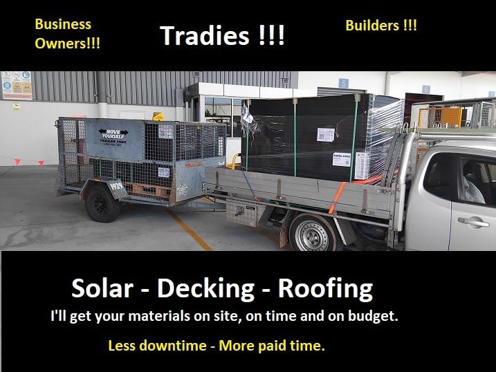 Man with EXTRA BIG TRAY Ute - From $50 - Fast & Efficient