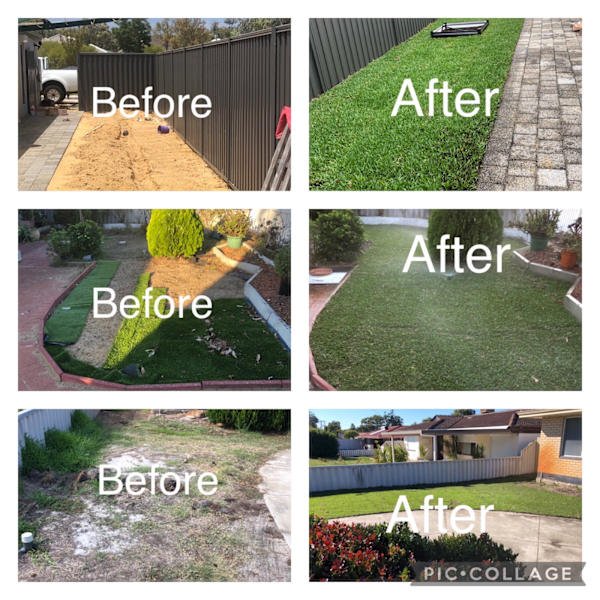 Gardening, landscaping service and maintenance and gutters cleaning