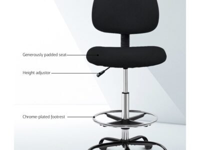 Office Chair Drafting Stool Fabric Chairs Black