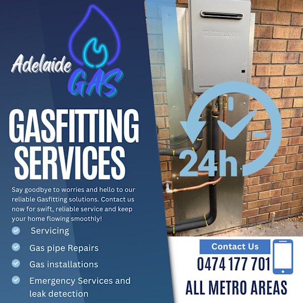 Adelaide Gas, Gas fitting services