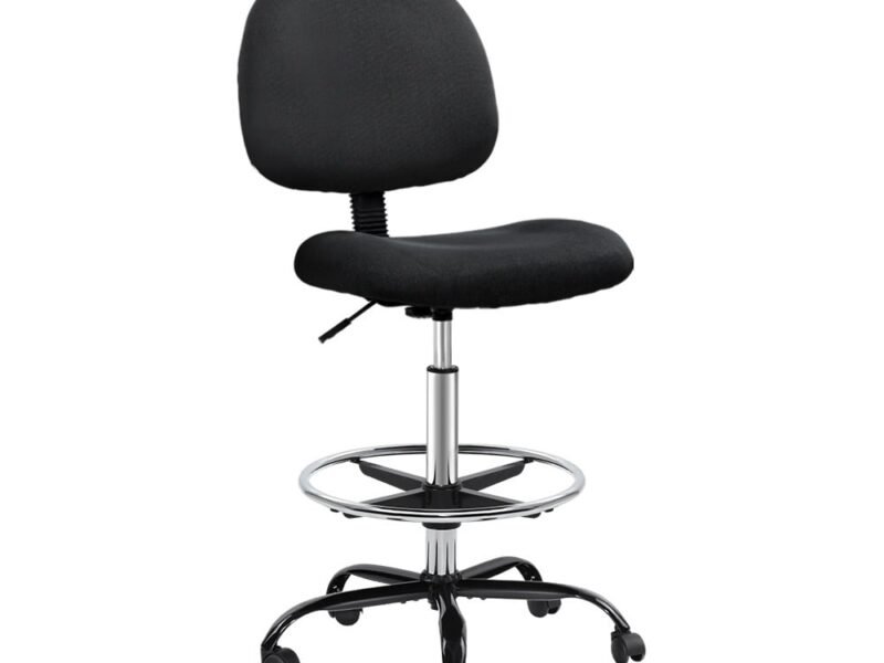 Office Chair Drafting Stool Fabric Chairs Black