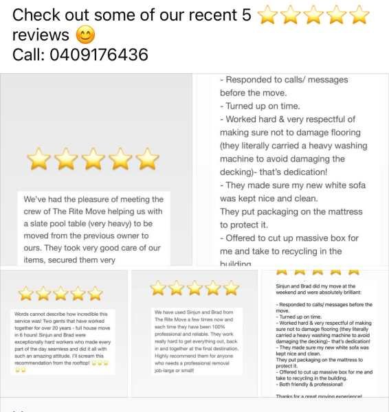 The Rite Move Gold Coast Furniture Removalist