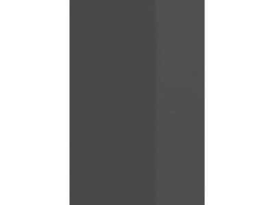Wall-mounted TV Cabinet High Gloss Grey 37x37x72 cm Engineered Wood