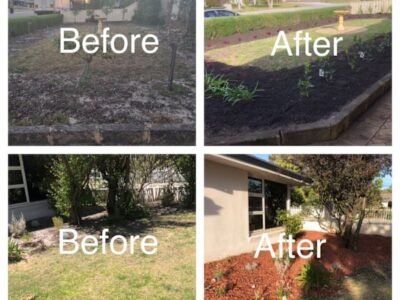 Gardening, landscaping service and maintenance and gutters cleaning