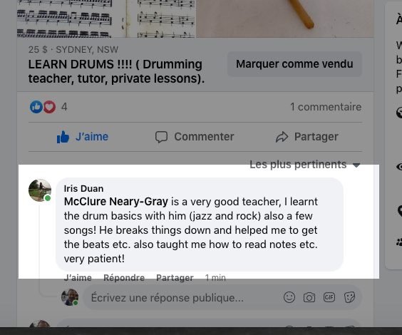 Drum lessons Tutoring Sydney !!!