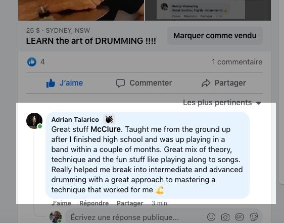 Drum lessons Tutoring Sydney !!!