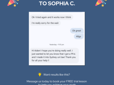 Maths Tutoring with Proven HSC Results