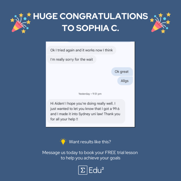 Maths Tutoring with Proven HSC Results