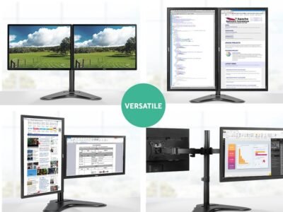 Monitor Arm Stand Dual Black