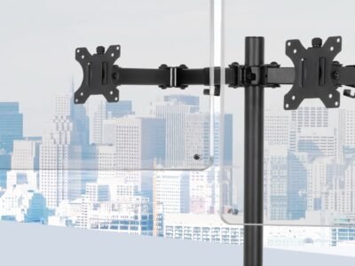 Monitor Arm Stand Dual Black