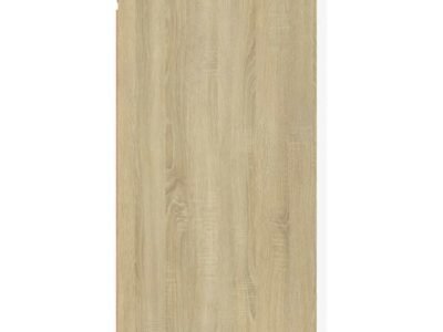 TV Cabinet White and Sonoma Oak 30.5x30x60 cm Engineered Wood