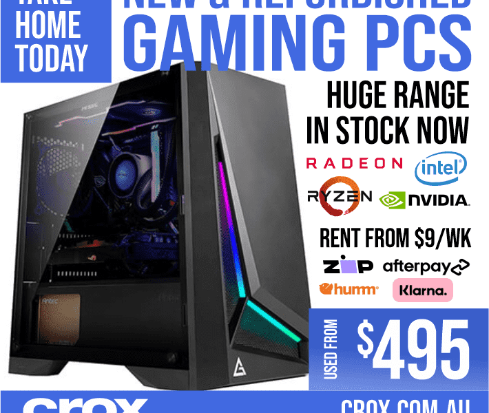 Gaming PCs - Huge Range new and refurbished, available TODAY from $495