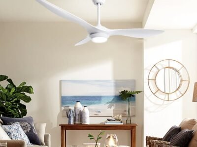52 Ceiling Fan DC Motor w/Light w/Remote - White