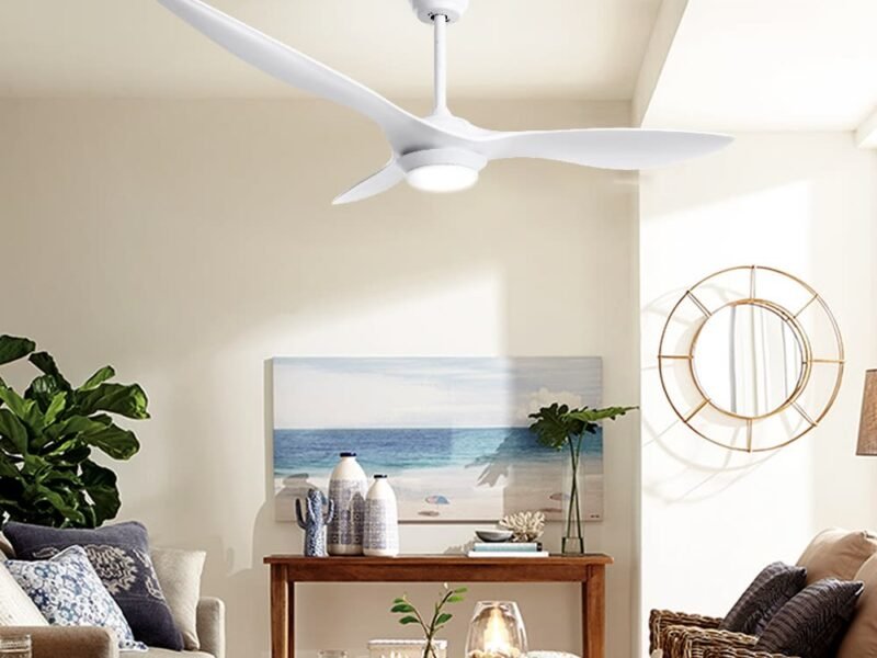 52 Ceiling Fan DC Motor w/Light w/Remote - White