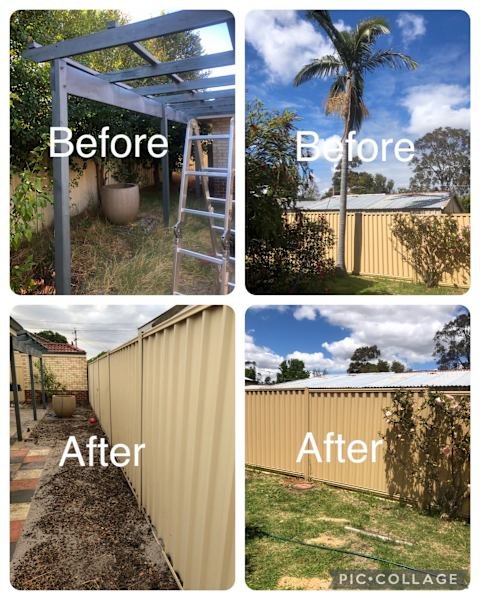 Gardening, landscaping service and maintenance and gutters cleaning