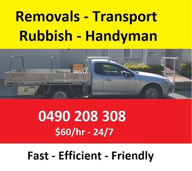 Man with EXTRA BIG TRAY Ute - From $50 - Fast & Efficient