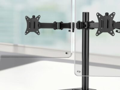 Monitor Arm Stand Dual Black