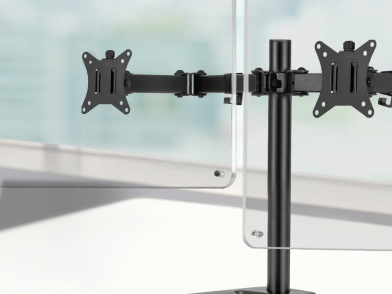 Monitor Arm Stand Dual Black