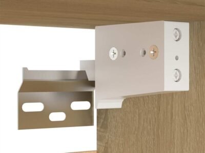 TV Cabinet White and Sonoma Oak 30.5x30x60 cm Engineered Wood